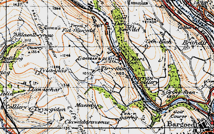Old map of Deri in 1947