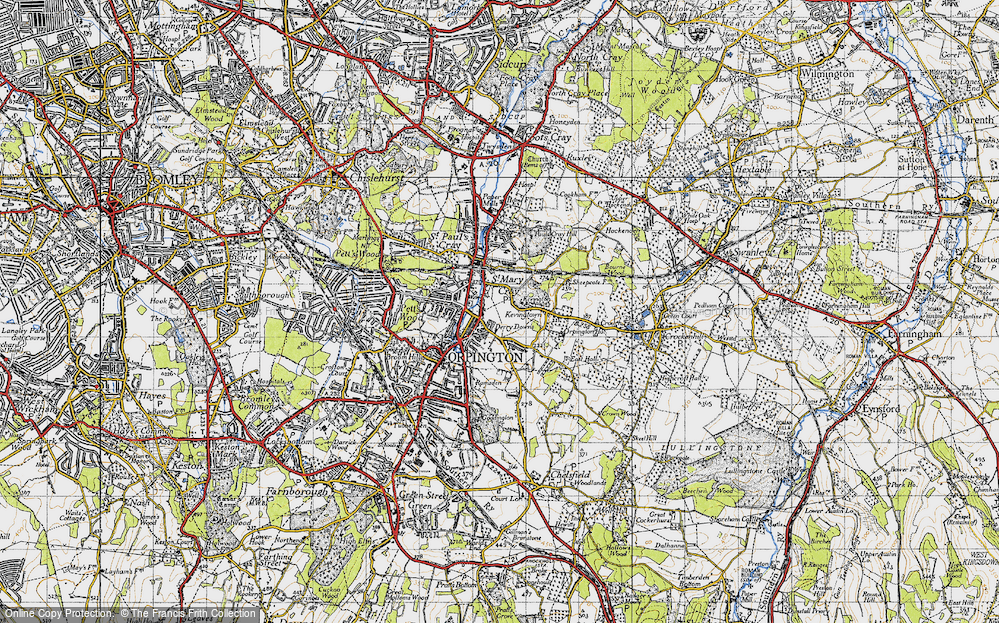 Old Map of Derry Downs, 1946 in 1946