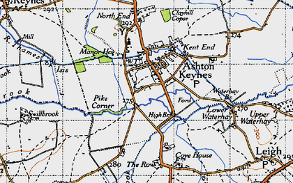 Old map of Derry Fields in 1947