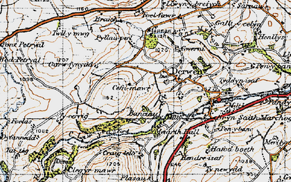 Old map of Bryn-Dreiniog in 1947