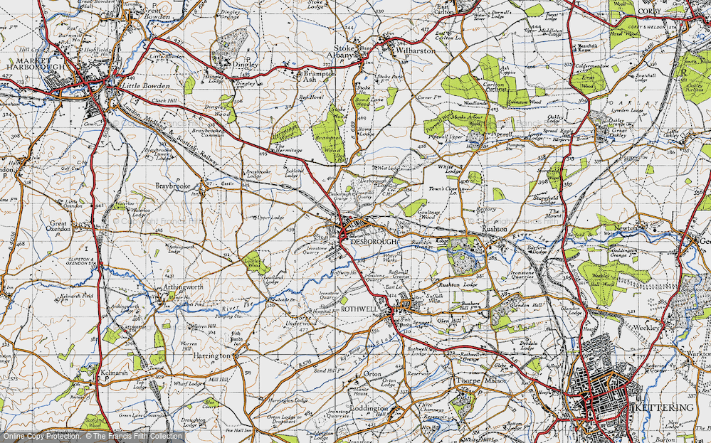 Old Map of Desborough, 1946 in 1946