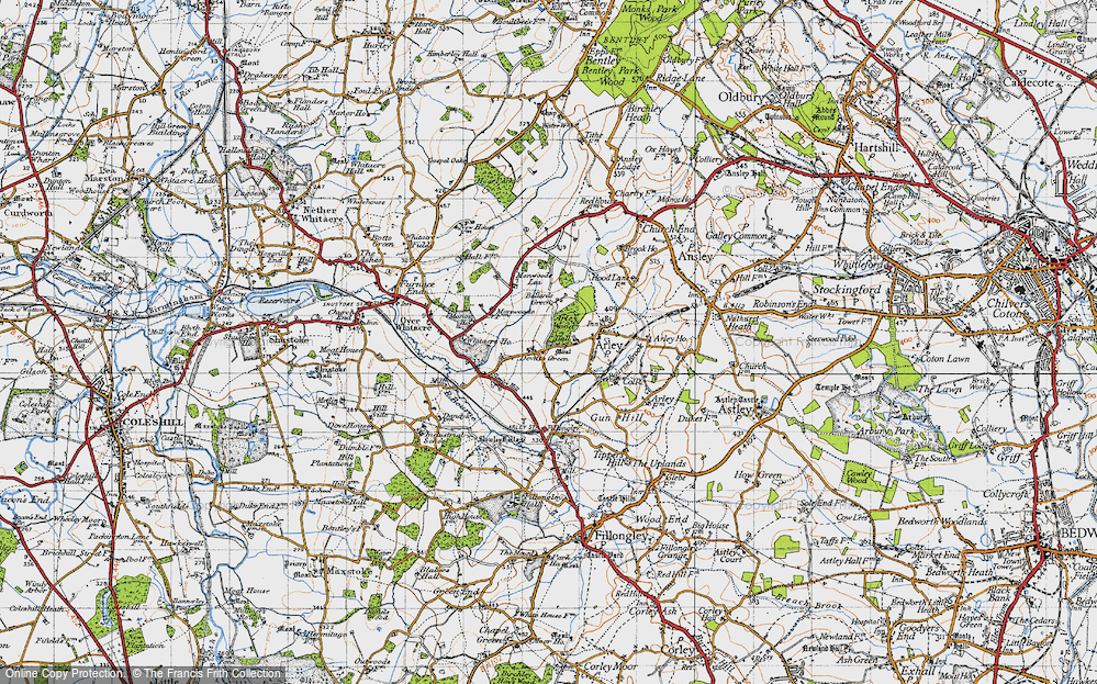 Old Map of Devitts Green, 1946 in 1946