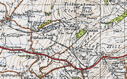 Old map of Bedlam in 1947