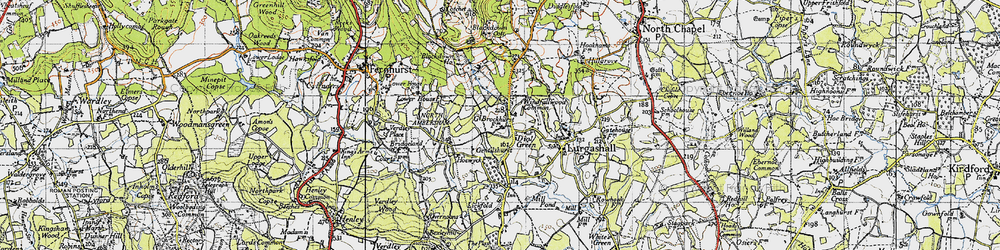 Old map of Windfallwood Common in 1940