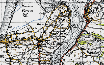 Old map of Diddywell in 1946