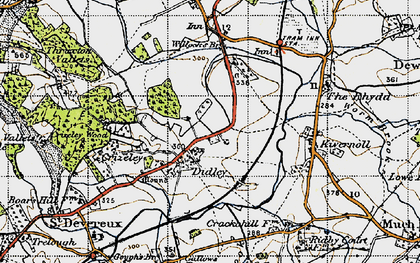 Old map of Didley in 1947