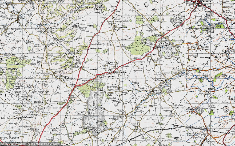 Old Map of Didmarton, 1946 in 1946