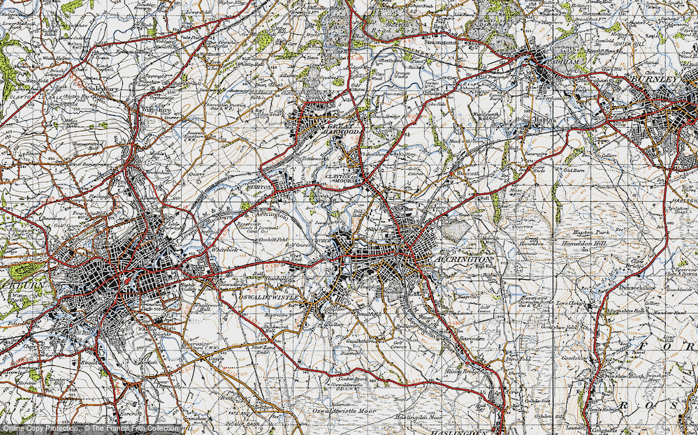 Old Map of Dill Hall, 1947 in 1947