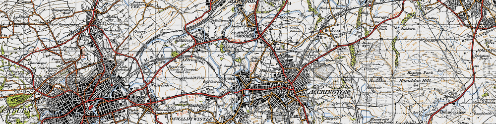 Old map of Dill Hall in 1947