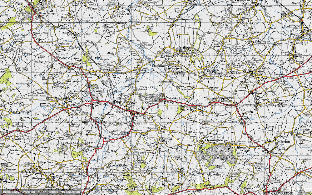 Old Map of Dillington, 1945 in 1945