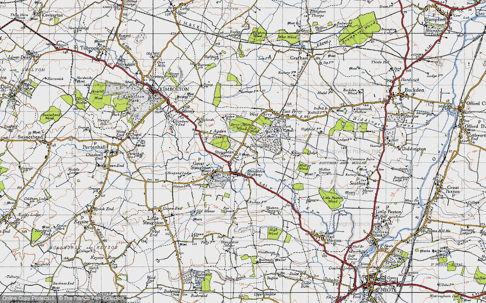 Old Map of Dillington, 1946 in 1946