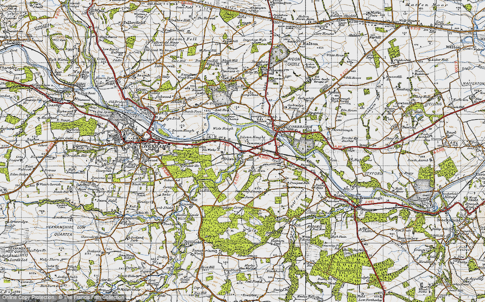 Old Map of Dilston, 1947 in 1947
