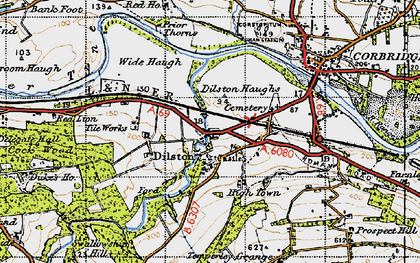 Old map of Dilston in 1947