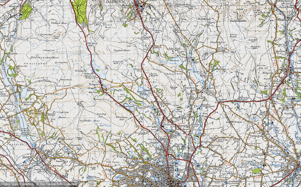 Old Map of Dimple, 1947 in 1947