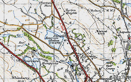 Old map of Dimple in 1947