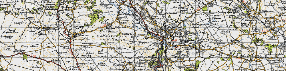 Old map of Dimple in 1947