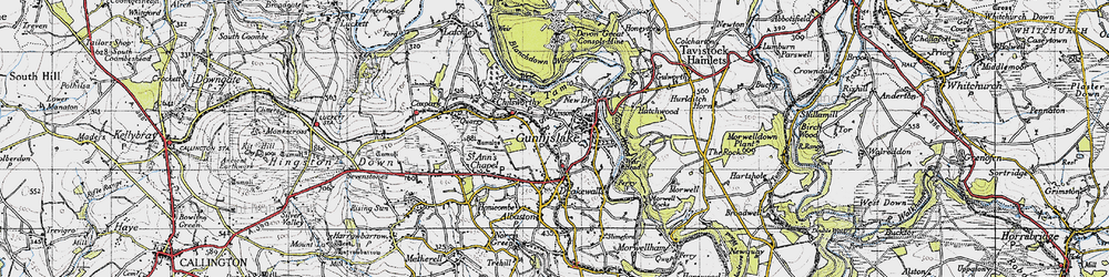 Old map of Dimson in 1946