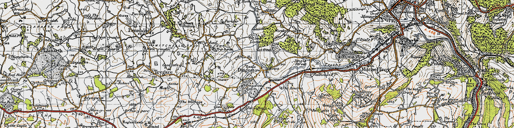 Old map of Dingestow in 1946