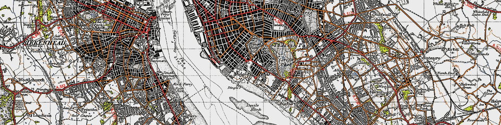 Old map of Dingle in 1947