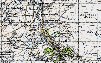 Old map of Dirt Pot in 1947