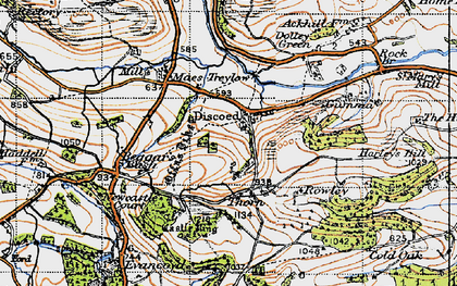 Old map of Beggar's Bush in 1947