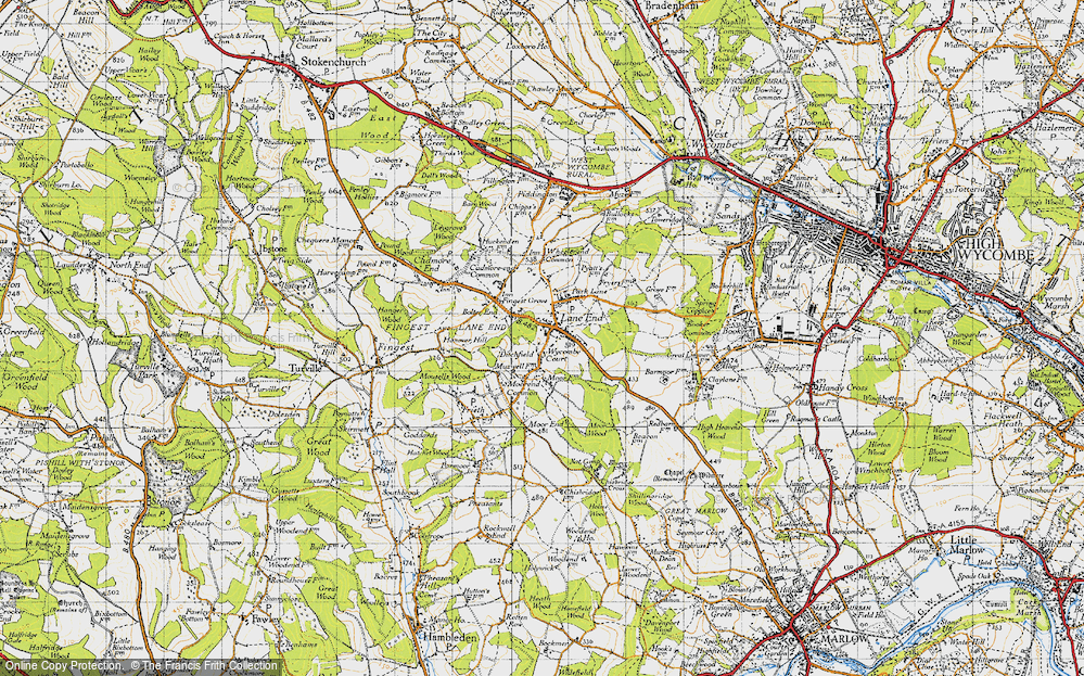 Old Map of Ditchfield, 1947 in 1947