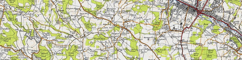 Old map of Ditchfield in 1947