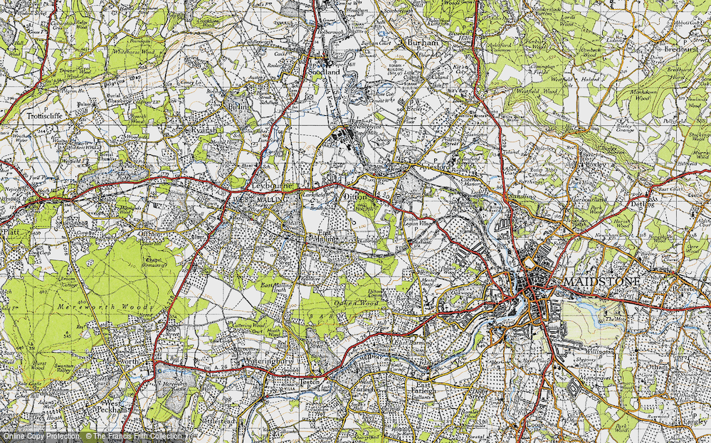 Old Map of Ditton, 1946 in 1946