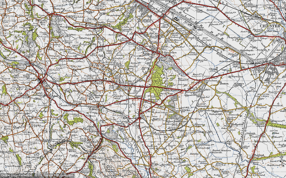 Old Map of Dobs Hill, 1947 in 1947