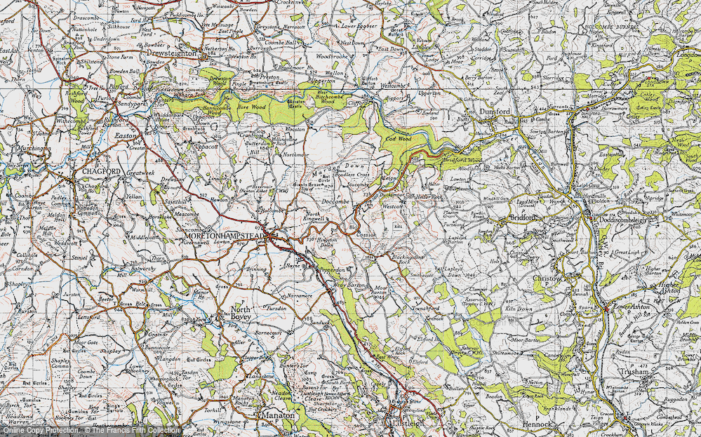 Old Map of Doccombe, 1946 in 1946