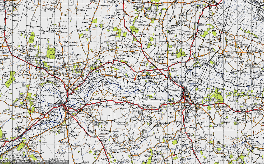Old Map of Dockeney, 1946 in 1946