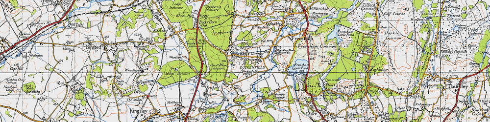 Old map of Abbots Wood Inclosure in 1940