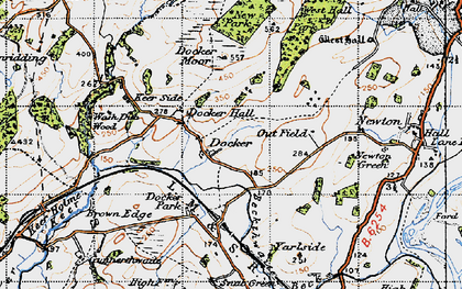 Old map of Beckerthwaite Beck in 1947