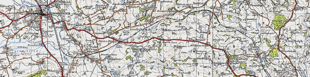 Old map of Docklow in 1947