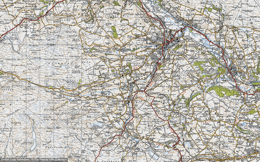 Old Map of Dockroyd, 1947 in 1947