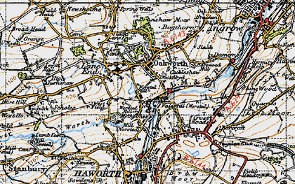 Old map of Dockroyd in 1947