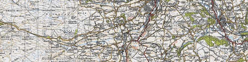 Old map of Dockroyd in 1947