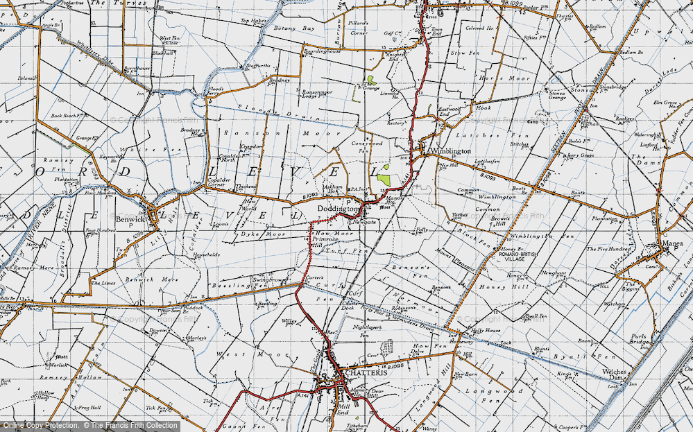 Old Map of Doddington, 1946 in 1946
