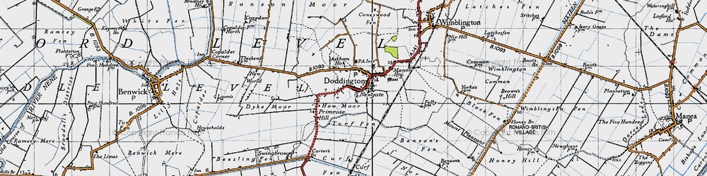 Old map of Askham Ho in 1946