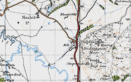 Old map of Bluntie Well in 1947