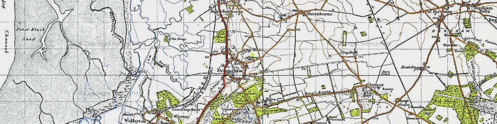 Old map of Doddshill in 1946