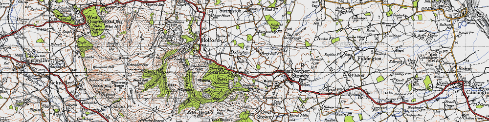 Old map of Dodington in 1946