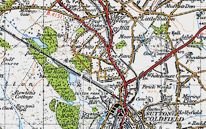 Old map of Blackroot Pool in 1946