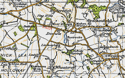 Old map of Doehole in 1947