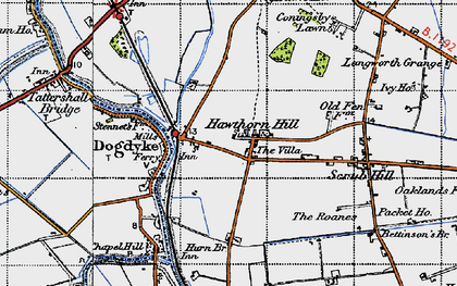 Old map of Dogdyke in 1946