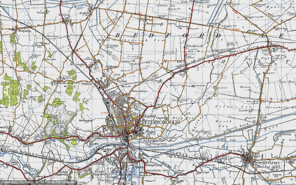 Old Map of Dogsthorpe, 1946 in 1946