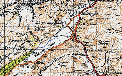 Old map of Dol-y-cae in 1947