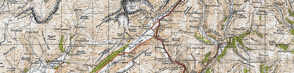 Old map of Dol-y-cae in 1947