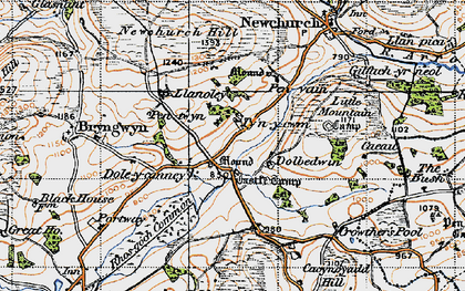 Old map of Dol-y-Cannau in 1947