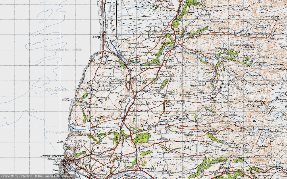 Old Map of Dole, 1947 in 1947